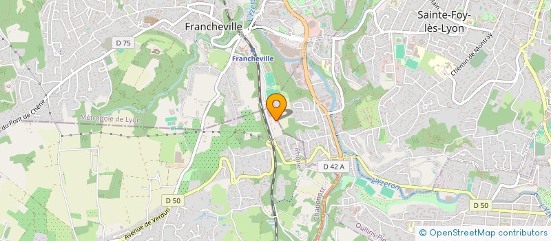 localisation de l'entreprise BOTTAZZI SERRURERIE METALLERIE  CHAPONOST