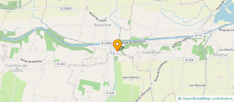 localisation de l'entreprise BOTTECHIA  PUYBARBAN