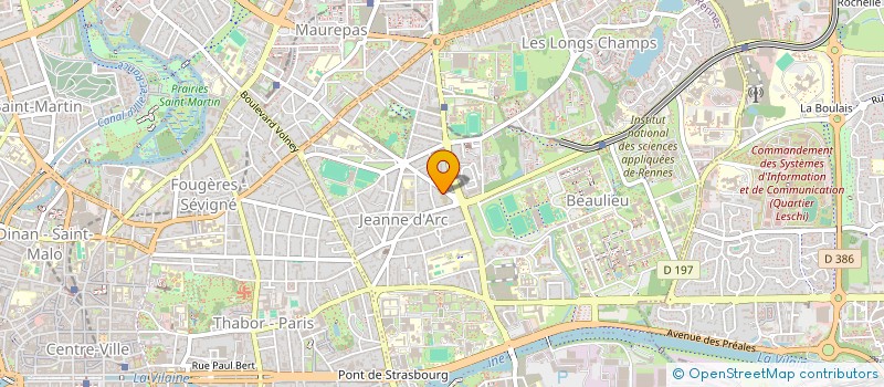 localisation de l'entreprise BOTTEGA à RENNES