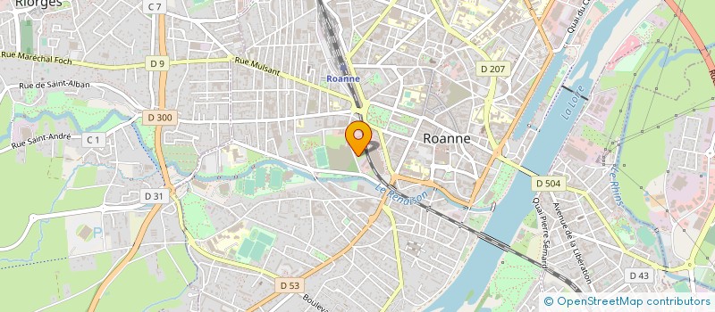 localisation de l'entreprise BOTTERO FRANCE  ROANNE