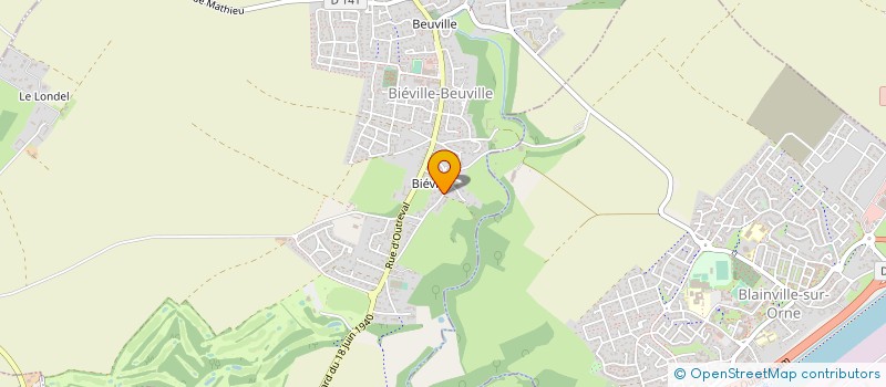 localisation de l'entreprise BOTTIAU MONTAGE VENTILATION  BIEVILLE-BEUVILLE