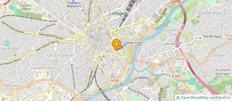 localisation de l'entreprise BOTTO à LIMOGES