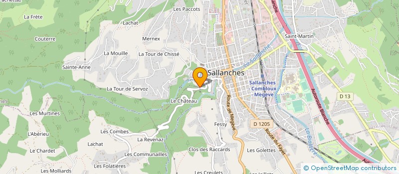 localisation de l'entreprise BOTTOLLIER-PISSARD TAXI  SALLANCHES