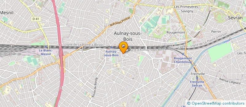 localisation de l'entreprise BOU BATIMENT DES OUVRIERS UNIS à AULNAY-SOUS-BOIS