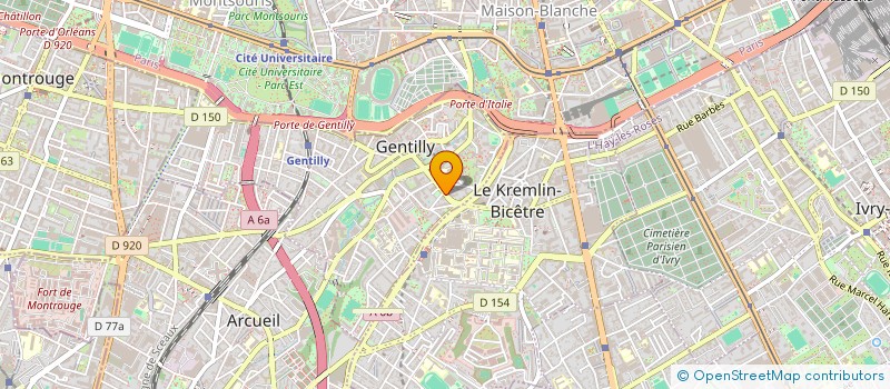 localisation de l'entreprise BOU-BOU  GENTILLY