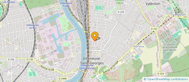 localisation de l'entreprise BOU TAXI  VILLENEUVE-SAINT-GEORGES