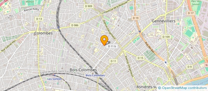 localisation de l'entreprise BOUAKO GYM CLUB à BOIS-COLOMBES