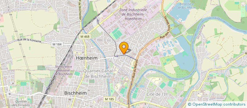 localisation de l'entreprise BOUANICHE RIED  HNHEIM