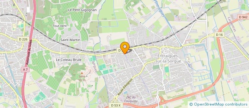 localisation de l'entreprise BOUAZIZI 1  ENTRAIGUES-SUR-LA-SORGUE