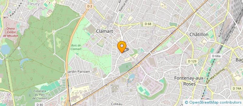 localisation de l'entreprise BOUB  CLAMART