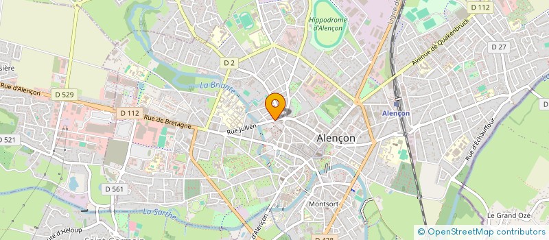 localisation de l'entreprise BOUBA 61 à ALENCON