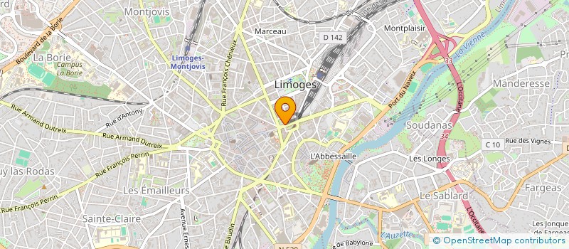 localisation de l'entreprise BOUBA-CARS à LIMOGES