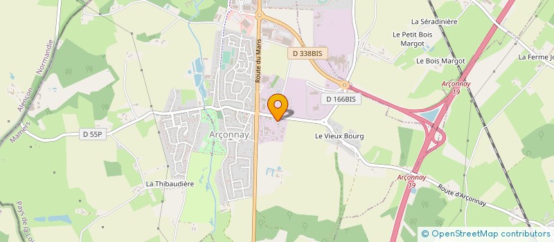 localisation de l'entreprise BOUBET  ARCONNAY