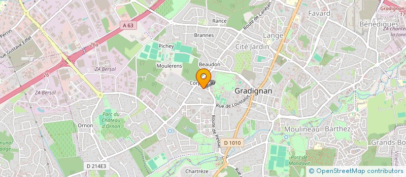 localisation de l'entreprise BOUBINVEST à GRADIGNAN