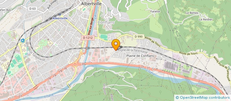 localisation de l'entreprise BOUBNAN  ALBERTVILLE