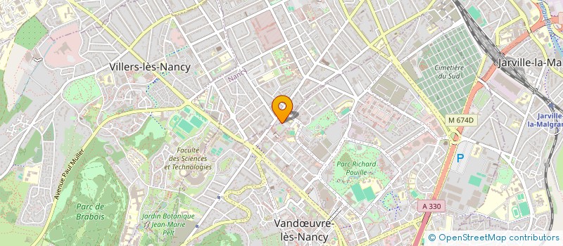 localisation de l'entreprise BOUBOU'CHAUD  VANDUVRE-LES-NANCY