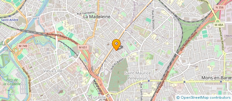 localisation de l'entreprise BOUBOULE à LA MADELEINE