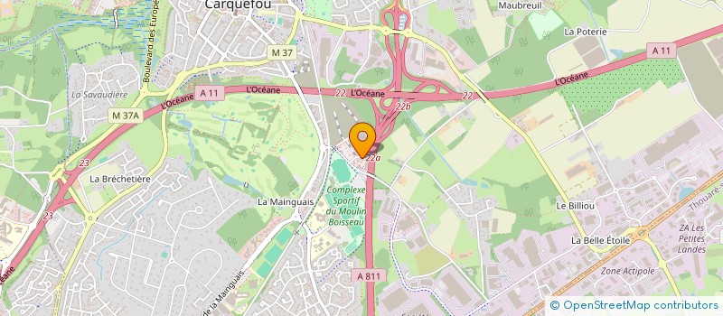 localisation de l'entreprise BOUBRI  CARQUEFOU