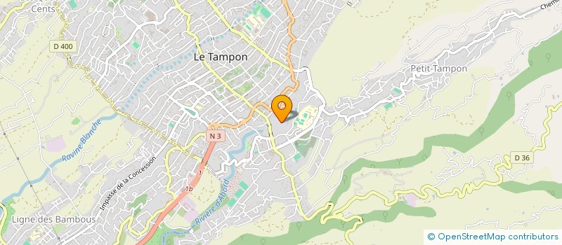 localisation de l'entreprise BOUCAN KOMELA  LE TAMPON