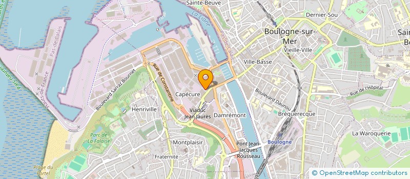 localisation de l'entreprise BOUCAN'OR  BOULOGNE-SUR-MER