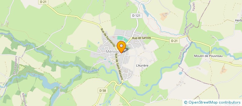 localisation de l'entreprise BOUCARD BENAISE  MENIGOUTE