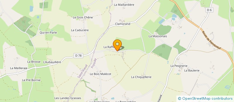 localisation de l'entreprise BOUCARD CYRIL PLATRERIE à FROSSAY