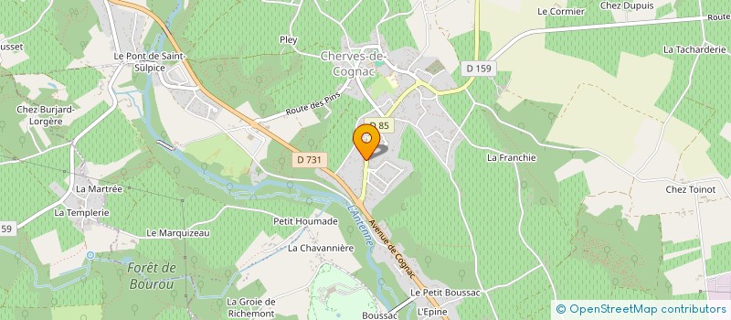 localisation de l'entreprise BOUCARD - GENETTE  VAL-DE-COGNAC