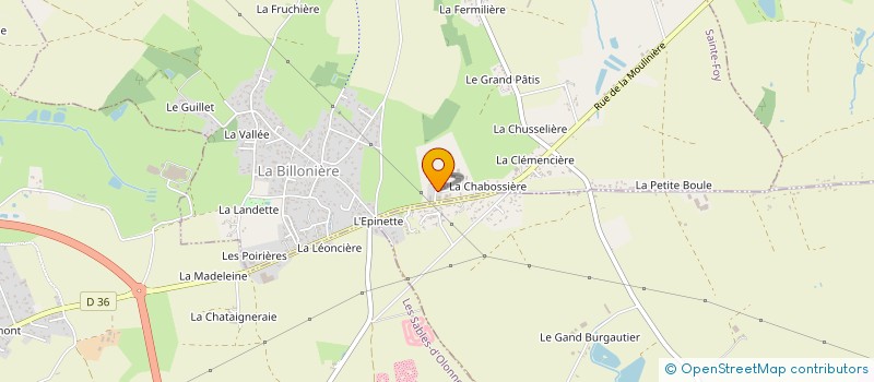 localisation de l'entreprise BOUCARD JEROME à SAINTE-FOY