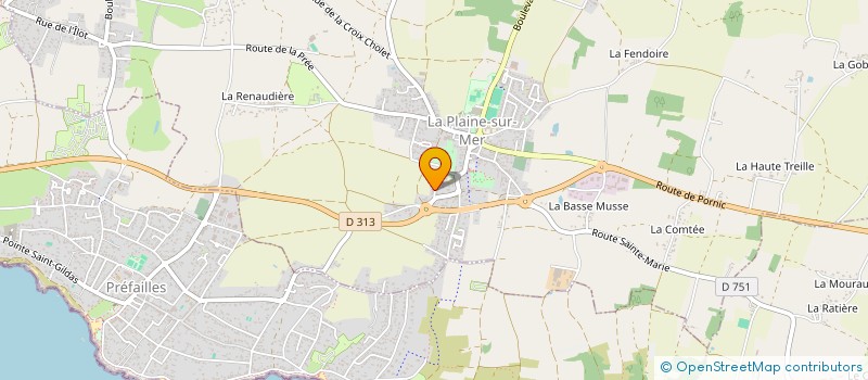 localisation de l'entreprise BOUCARD STEPHANE à LA PLAINE-SUR-MER