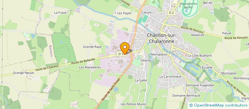 localisation de l'entreprise BOUCAUD AUTOMOBILES à CHATILLON-SUR-CHALARONNE