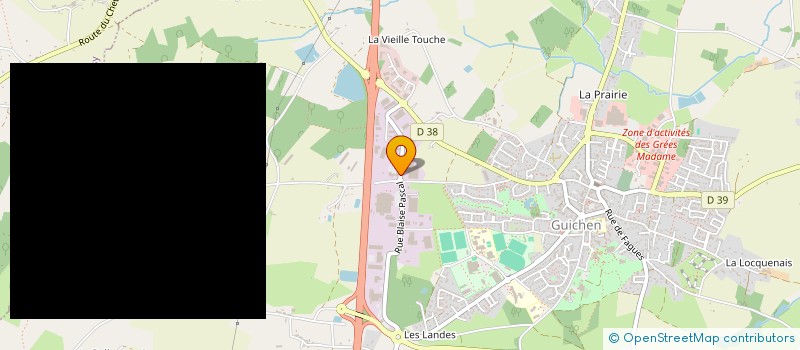 localisation de l'entreprise BOUCAULT J.M  GUICHEN
