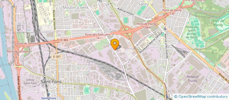 localisation de l'entreprise BOUCEB TRANS  VAULX-EN-VELIN