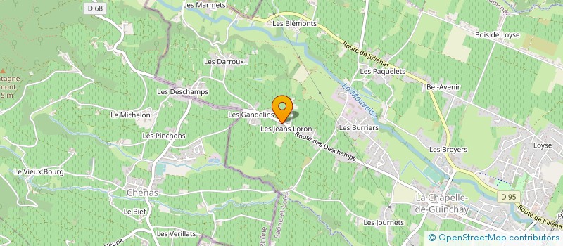 localisation de l'entreprise BOUCHACOURT GUILLAUME à LA CHAPELLE-DE-GUINCHAY