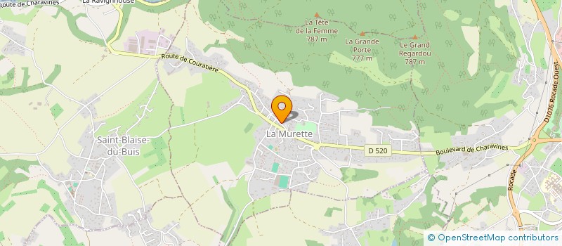 localisation de l'entreprise BOUCHACROZ  LA MURETTE