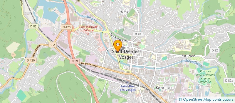 localisation de l'entreprise BOUCHALGA VOLAILLE PLUS à SAINT DIE DES VOSGES