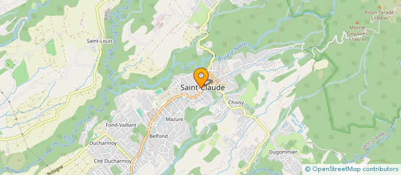 localisation de l'entreprise BOUCHARA à SAINT-CLAUDE