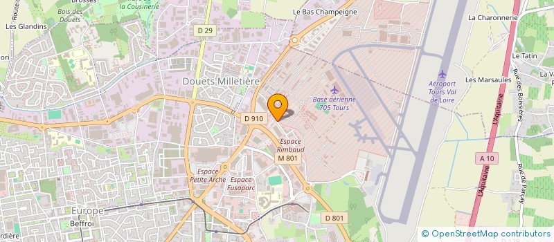 localisation de l'entreprise BOUCHARD 37 à TOURS