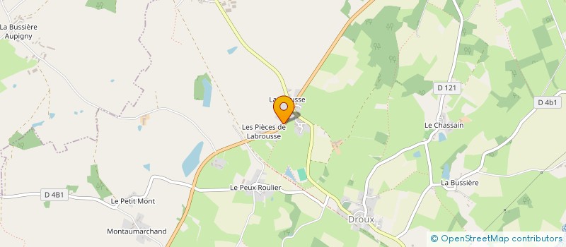 localisation de l'entreprise BOUCHARD à DROUX