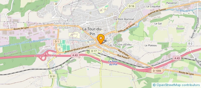 localisation de l'entreprise BOUCHARD  LA TOUR-DU-PIN