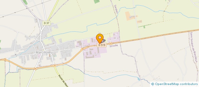localisation de l'entreprise BOUCHARD BOIS SCIERIE TRAITEMENT  MARCILLOLES
