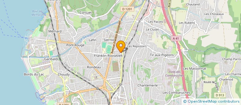 localisation de l'entreprise BOUCHARD GESTION MANAGEMENT  AIX-LES-BAINS