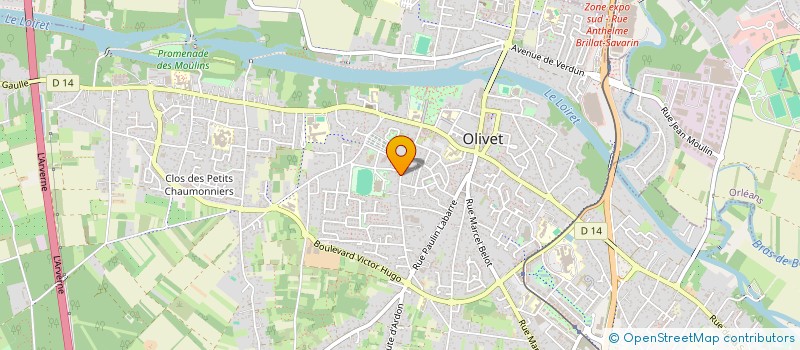 localisation de l'entreprise BOUCHARD JCV à OLIVET