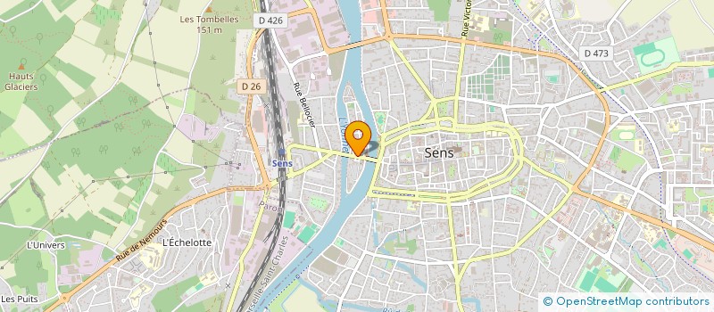 localisation de l'entreprise BOUCHARDON ET COMPAGNIE à SENS