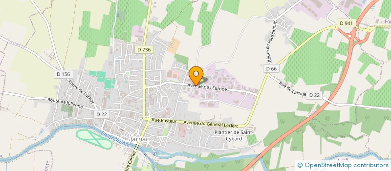 localisation de l'entreprise BOUCHAUD à JARNAC