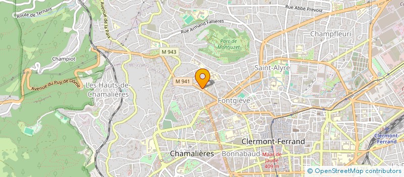 localisation de l'entreprise BOUCHAUDY ARCHITECTES à CLERMONT-FERRAND