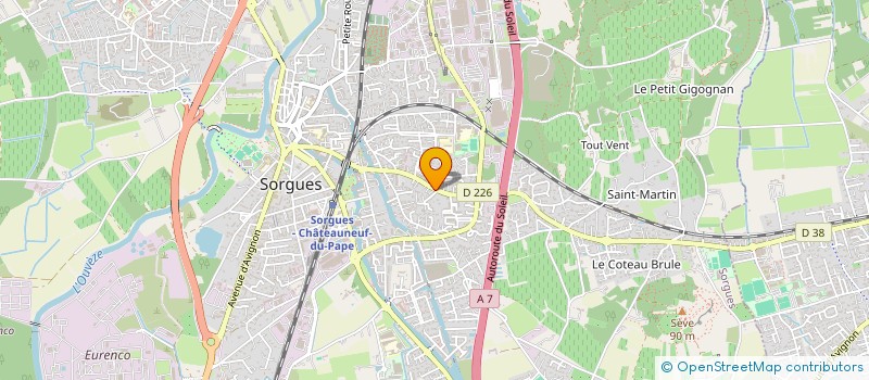 localisation de l'entreprise BOUCHE & ASSOS SAS  SORGUES