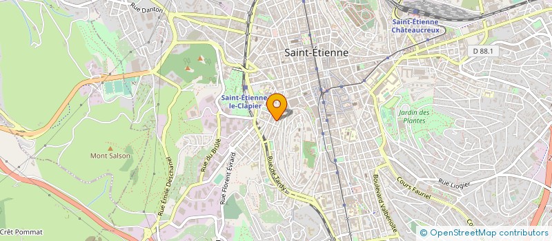 localisation de l'entreprise BOUCHE DE RASPAIL à SAINT-ETIENNE