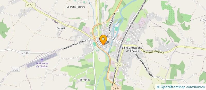 localisation de l'entreprise BOUCHEES DOUBLES  CHALAIS