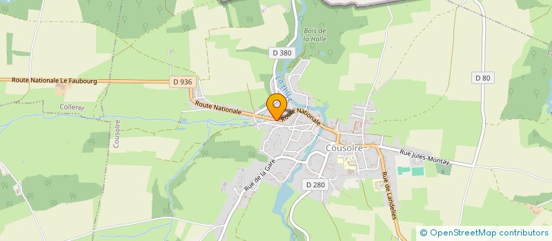 localisation de l'entreprise BOUCHER  COUSOLRE