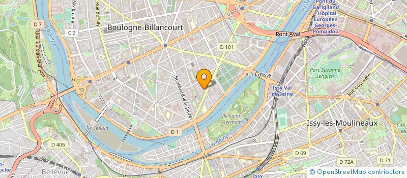 localisation de l'entreprise BOUCHER HERMELINE à BOULOGNE-BILLANCOURT